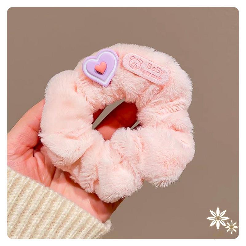 Dây Cột Tóc Lông Nhung Dễ Thương Xinh Xắn Dành Cho Nữ