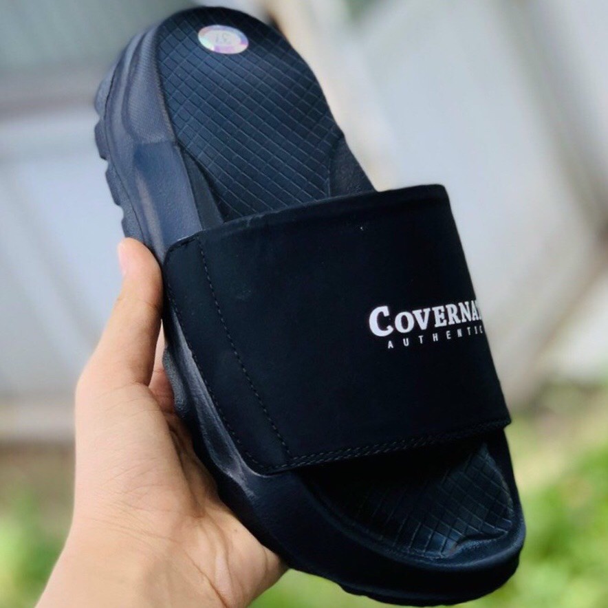 Dép covernat bacsic -FREESHIP + chọn tăng 1 size- Dép chữ C thể thao quai ngang nam nữ đế độn 4-5cm, đế Api bền,đen