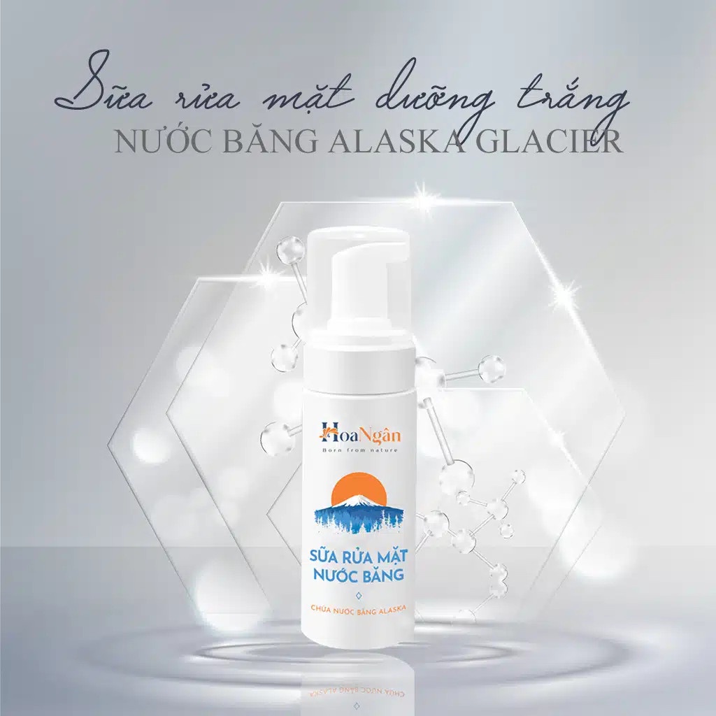 Mỹ phẩm Hoa Ngân_Sữa rửa mặt Nước Băng Alaska (100g)