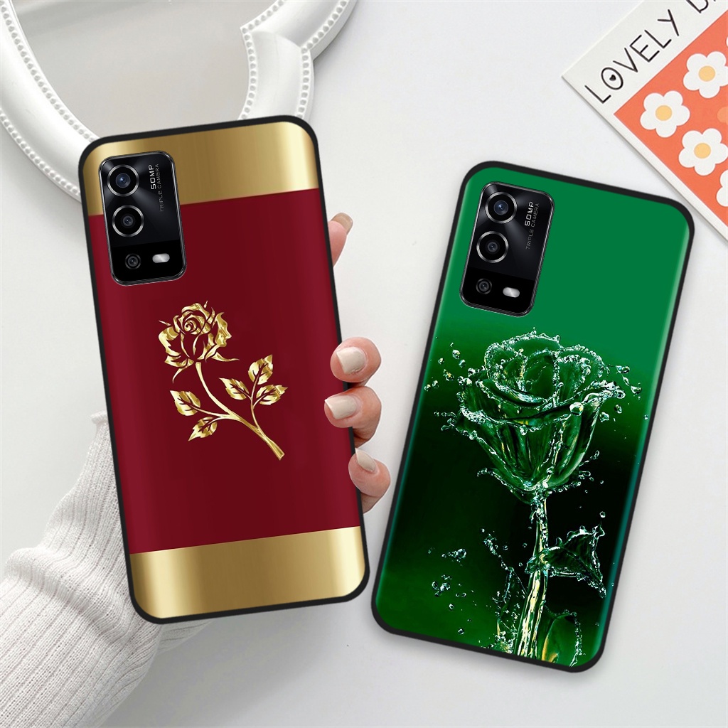 Ốp lưng Oppo A55 / A54, ốp điện thoại oppo hình hoa, hươu nai sang trọng