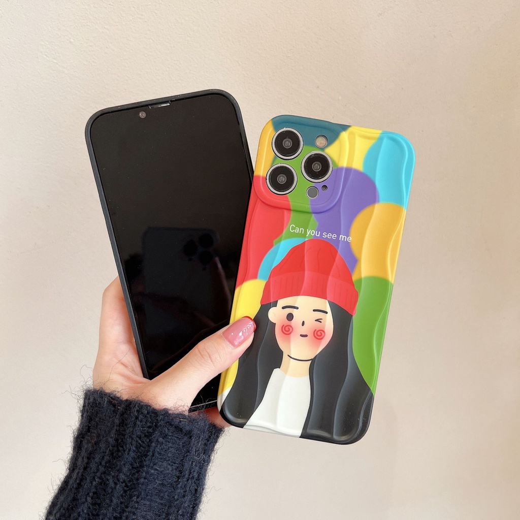 Ốp Điện Thoại Họa Tiết Hoạt Hình Nhiều Màu Chống Sốc Cho iPhone11 12 13pro / max 14pro