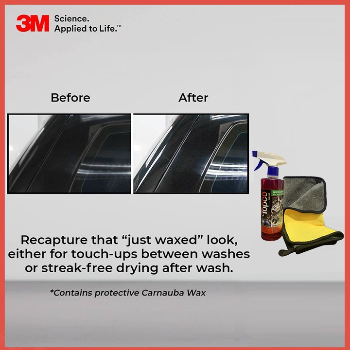 Chai Xịt Wax Dung Dịch Nước Đánh Bóng Sơn Xe Ô Tô  Xe Máy Topco Hiệu ứng lá sen làm sạch vết ố đánh bóng bề mặt xe