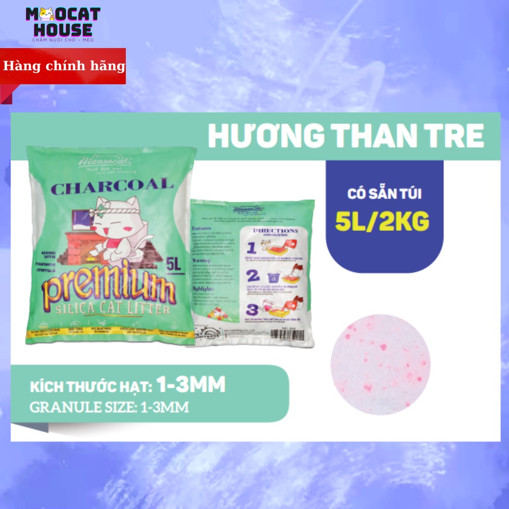 Cát thủy tinh cát vệ sinh cho mèo silica Meowcat MEOCAT HOUSE