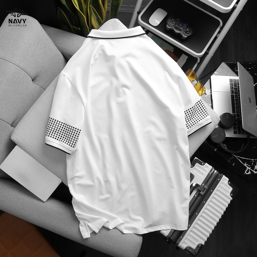 BIGSIZE NAM 80-140KG ÁO POLO HỌA TIẾT Ô VUÔNG 2BIG NAVY STAR