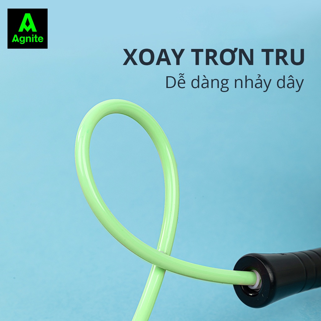 Dây nhảy thể dục Agnite chính hãng, siêu nhẹ, dễ tập luyện hỗ trợ tăng cường sức khỏe, vóc dáng - FT114