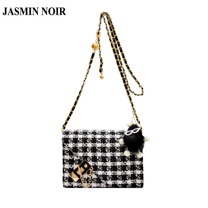Túi Đeo JASMIN NOIR Chéo Vai Bằng Len Thời Trang Sành Điệu Cho Nữ