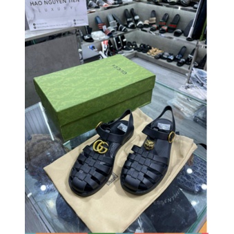 Dép Rọ Gucci , Dép dọ sandal GC Quai Hậu Gc Quai Da Cao Cấp Phù Hợp nhiều lứa tuổi, phong cách hót 2023 Pro