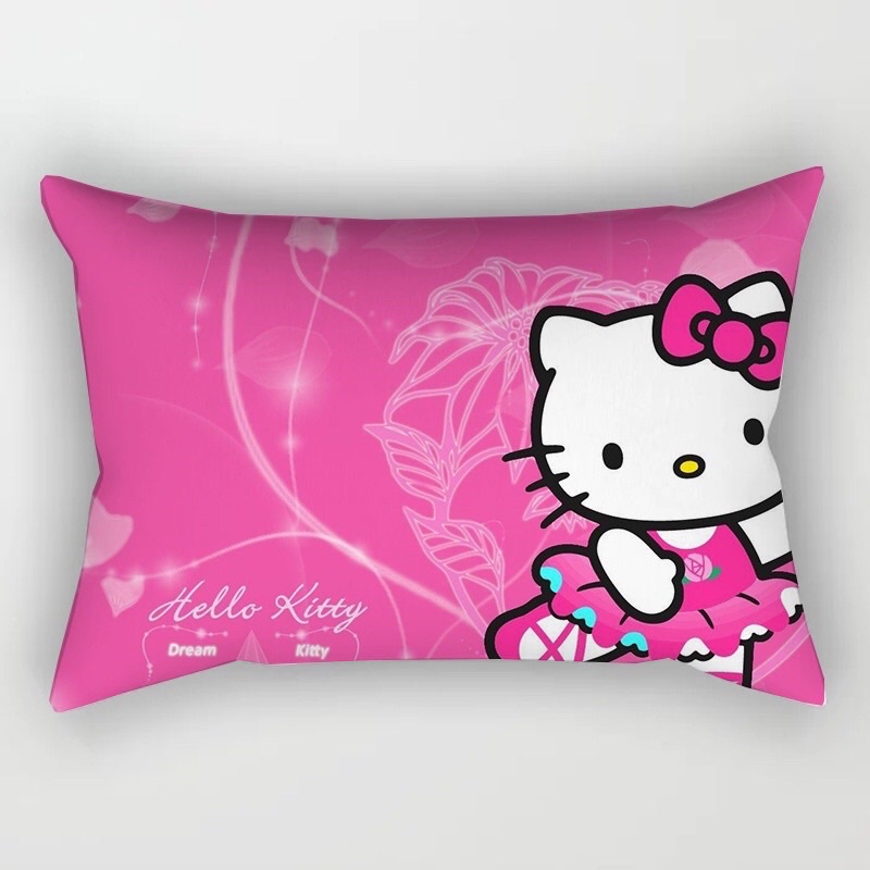 Gối nằm chữ nhật Hello Kitty cho bé 30x50 cm