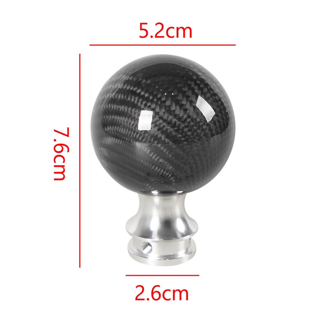 Tay Nắm Cần Số Bằng Hợp Kim Nhôm Sợi Carbon Hình Tròn