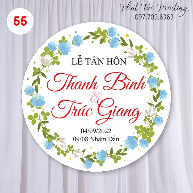 MS 55 - Bảng Backdrop trang trí đám cưới