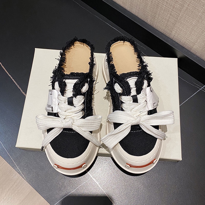 Giày Lười Canvas Đế Dày Thời Trang Nữ Tính