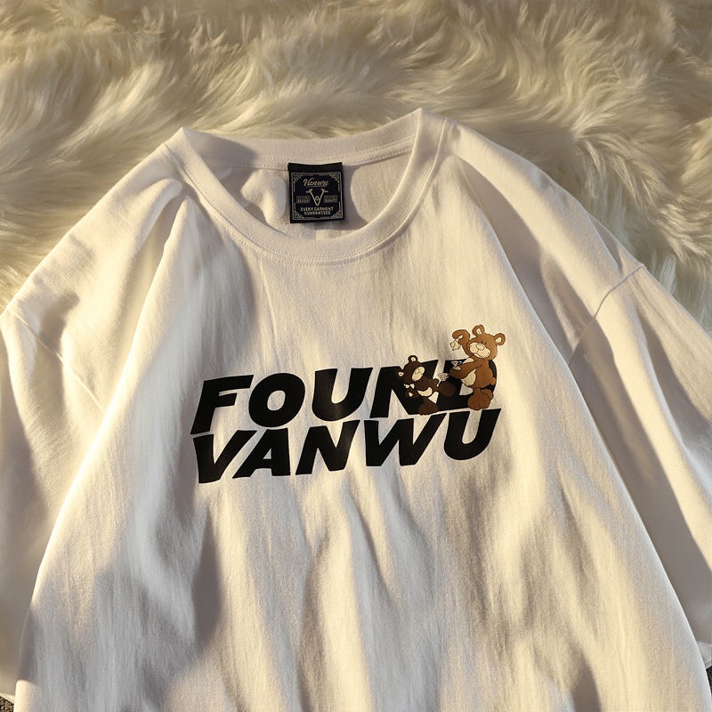 NRVP Áo Thun Tay Ngắn In Hình Thời Trang Đường Phố Hàn Quốc Mới Cho Nữ