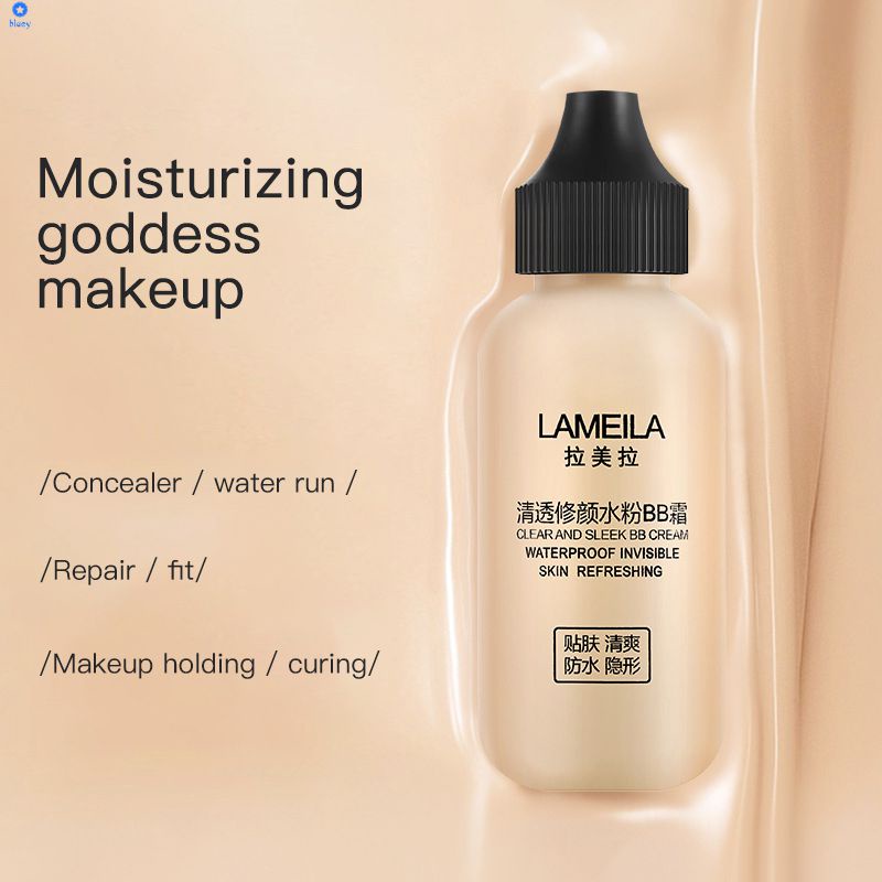 Lameila Bình Sữa Nhỏ Kem Nền Dạng Lỏng Kem Bb Che Khuyết Điểm Kiểm Soát Dầu Dưỡng Ẩm Lâu Trôi Cho Nữ Da Khô Parity 3037 【Bluey】