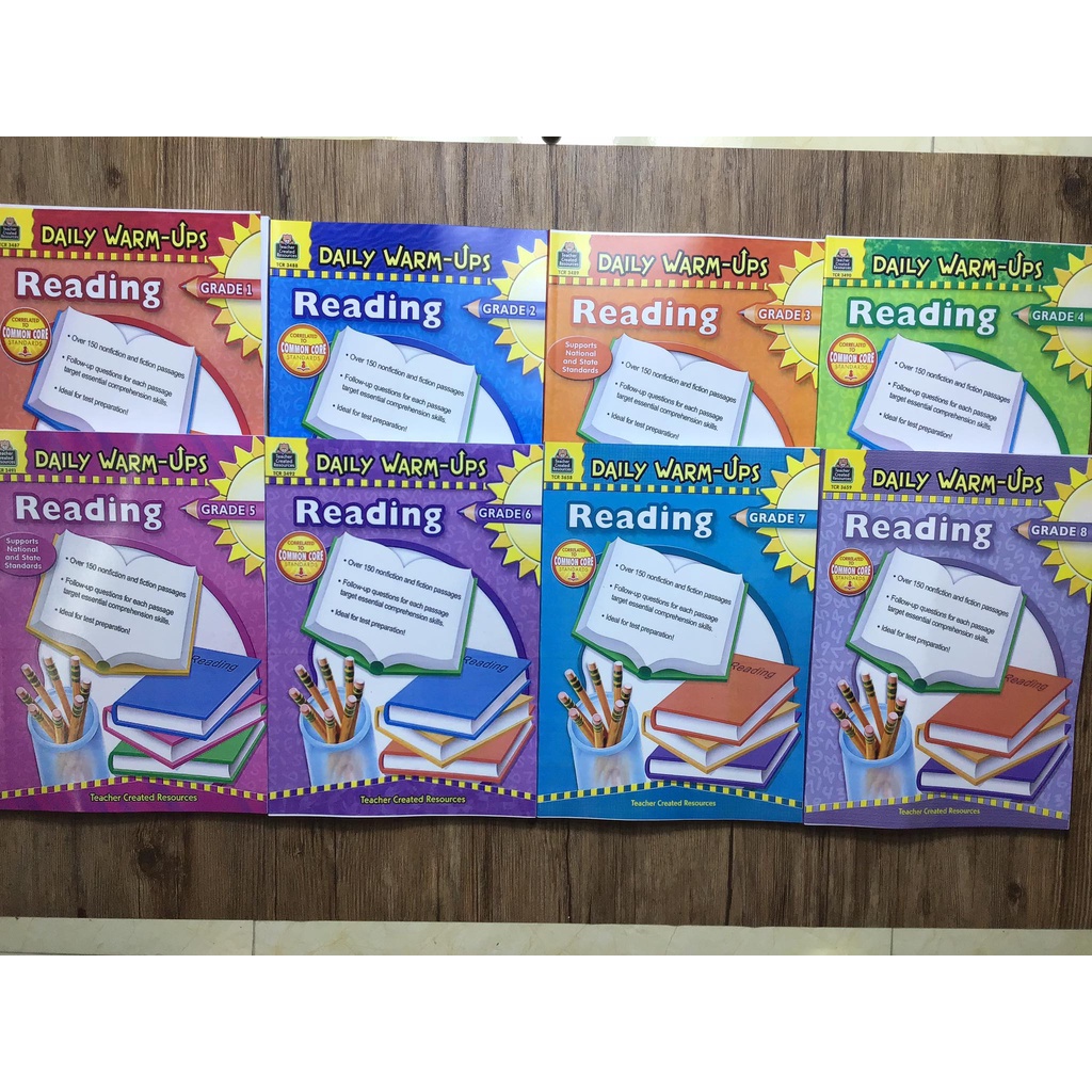 Daily warm up reading - 8 q đen trắng - in đẹp