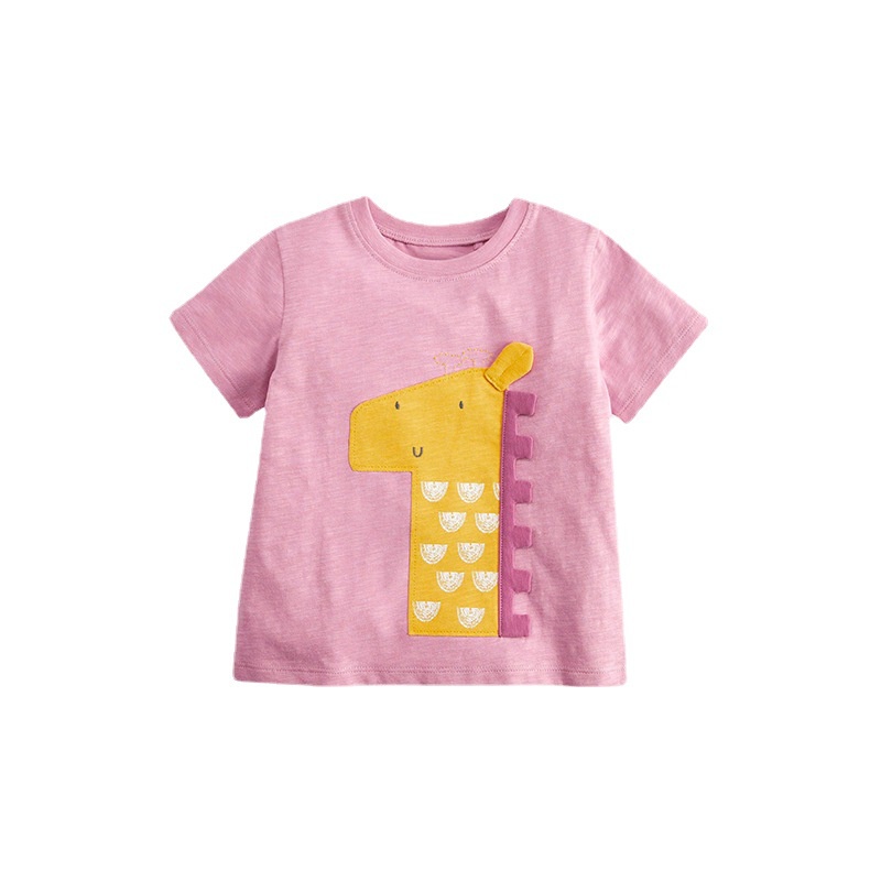 Áo Thun In Hình Kỳ Lân Dễ Thương Cho Bé Gái