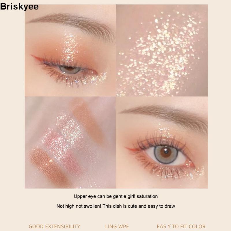 🎶2023 Bảng Phấn Mắt Màu Lì Và Màu Nhũ Kim Tuyến Trang Điểm Lâu Trôi