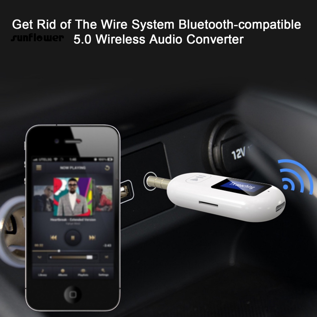 Thiết Bị Nhận Tín Hiệu Bluetooth 5.0 2 Trong 1 Giắc Cắm 3.5mm