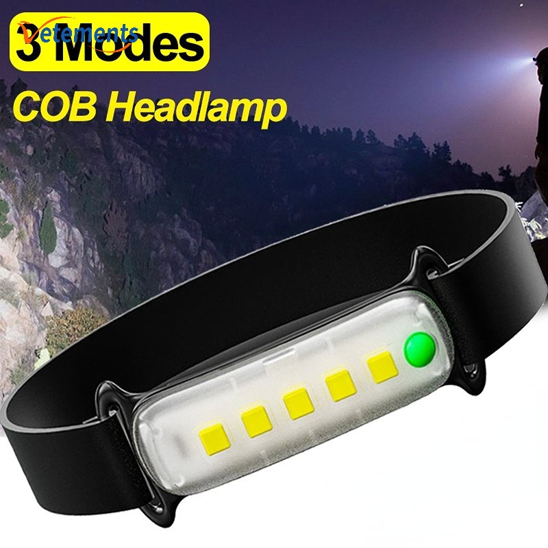 Đèn LED COB Đeo Trán 3 Chế Độ Kèm Sạc USB Tiện Dụng Cho Dã Ngoại / Cắm Trại