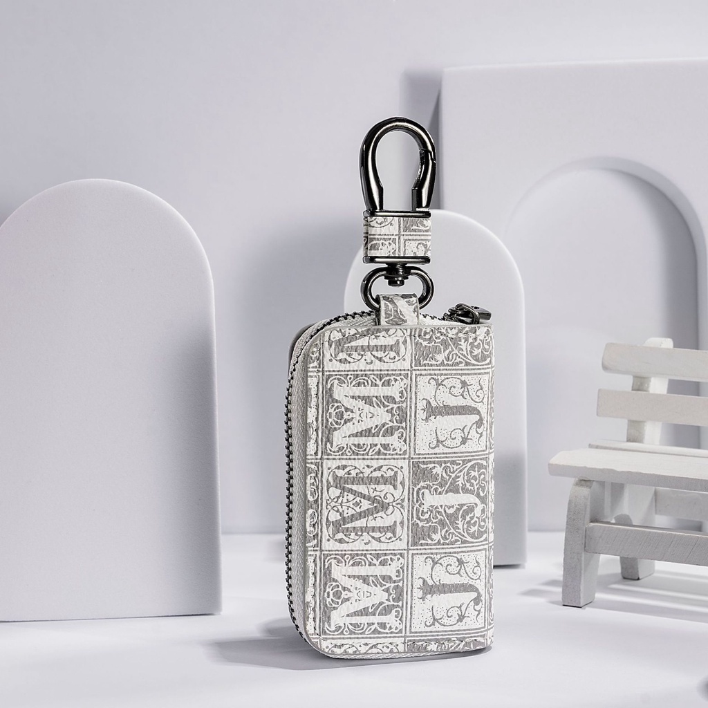 Túi Đựng Chìa Khóa Xe Hơi Có Khóa Kéo Phong Cách Hàn Quốc Thời Trang Cho Nam Và Nữ