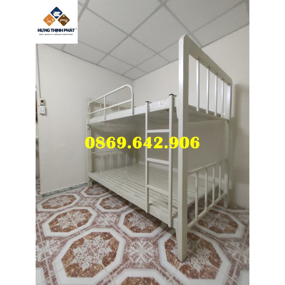 GIƯỜNG TẦNG BẰNG SẮT HỘP VUÔNG MIỄN PHÍ SHIP VÀ LẮP RÁP  cao cấp.  sdy.