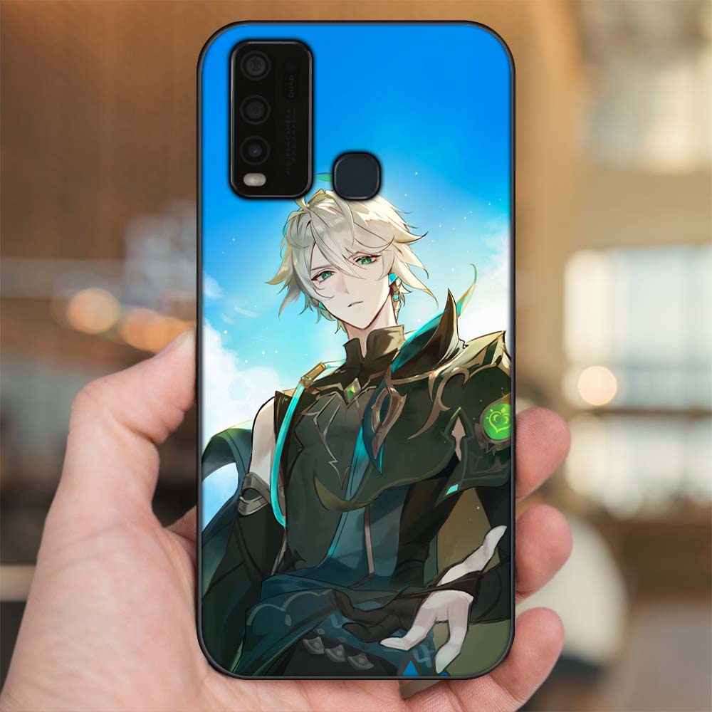 Ốp lưng Vivo Y30, Y50 viền đen in hình Alhaitham Genshin Impact