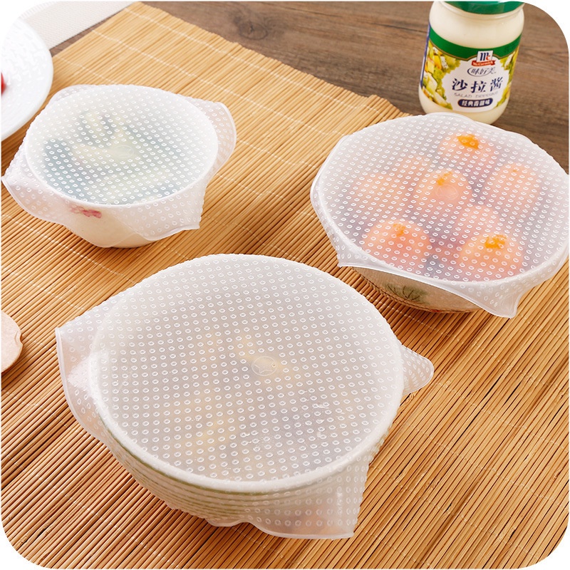 Tấm Bọc Bằng Silicon Mềm Trong Suốt Chống Trượt Bảo Vệ Thực Phẩm Tươi Mới Có Thể Giặt Rửa Và Tái Sử Dụng Cho Lò Vi Sóng