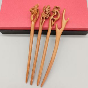 Trâm Cài Tóc Bằng Gỗ Đào Làm Thủ Công diy