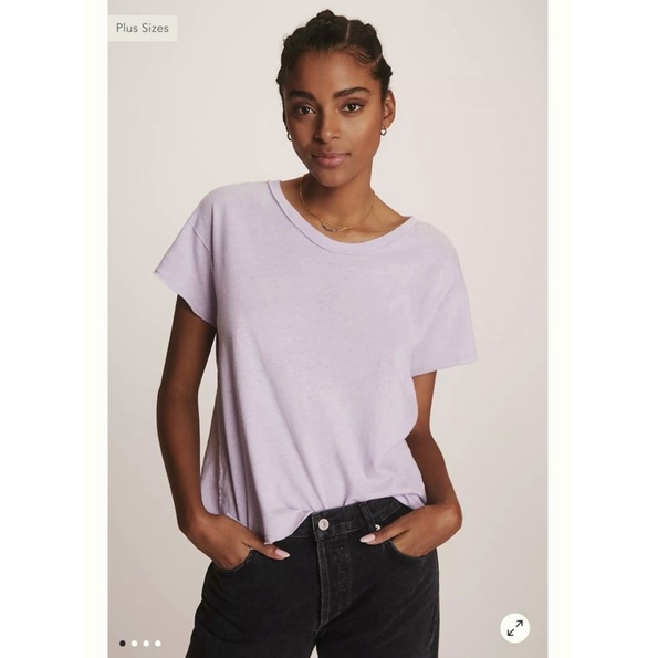 Áo thun Linen Pilcro dáng suông hàng vnxk