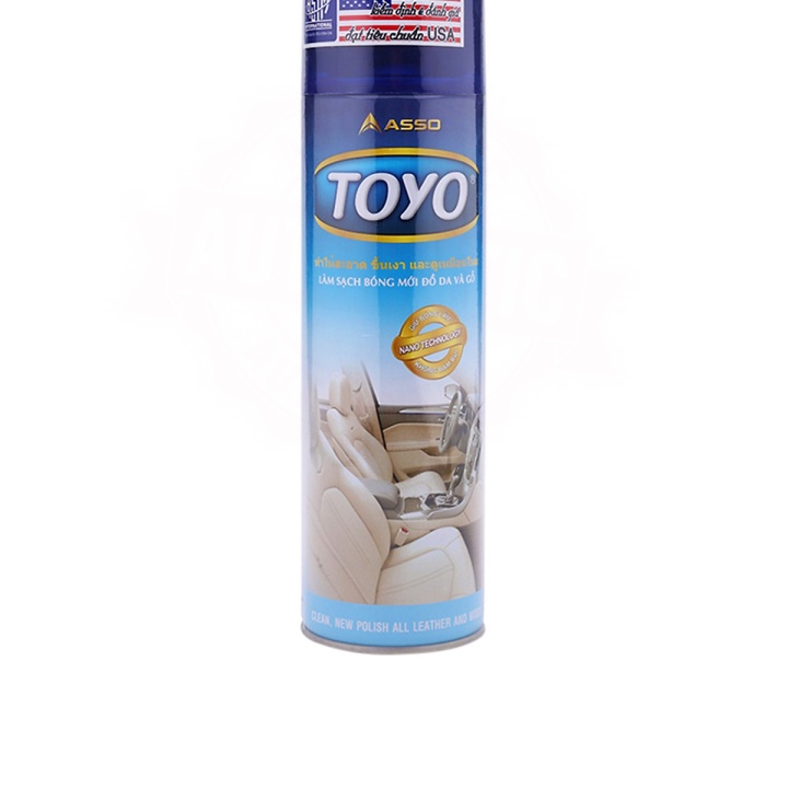 Chai Xịt Bóng Xe Máy , da TOYO ASSO 500ML - Bình,Xịt bóng Toyo dùng cho đồ da, nhựa xe ô tô, nội thất gia đình (chiết)