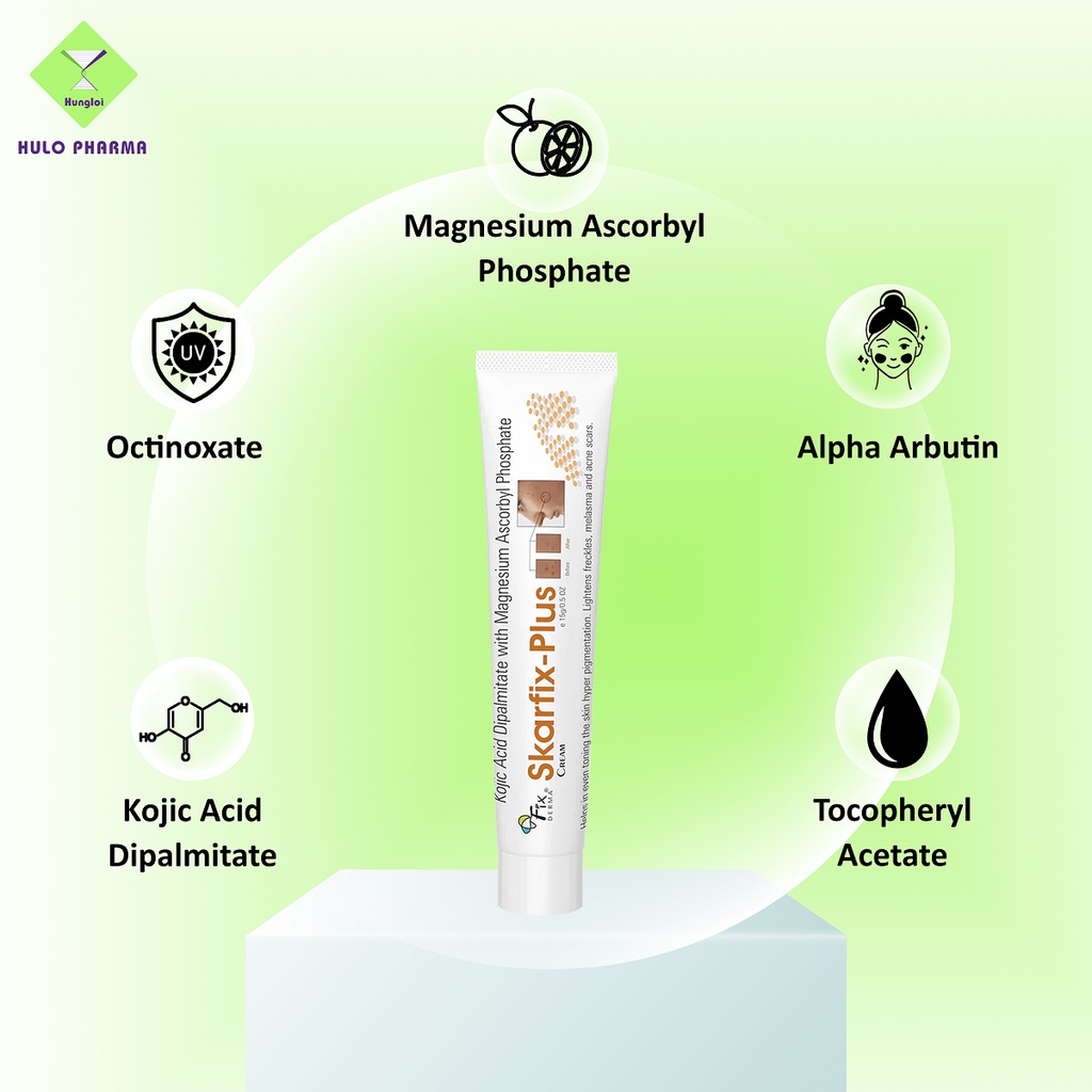 Kem Nám Tàn Nhang Skarfix Tx Plus 15g - Giúp Da Trắng Sáng Đều Màu