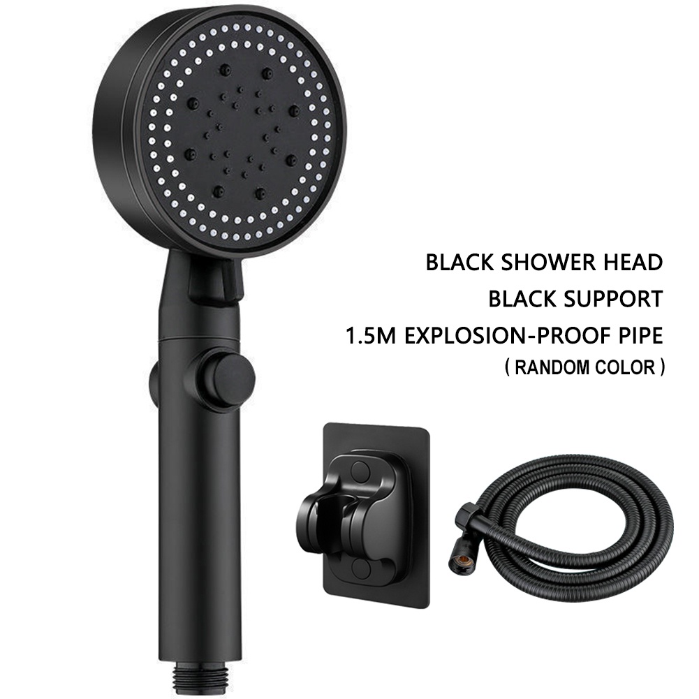 Bộ Đầu Vòi Hoa Sen Áp Suất Cao Hoàn Toàn Mới Vòi Hoa Sen Tăng Áp 5 Tốc Độ Kèm Vòi Bộ Vòi Hoa Sen Phòng Tắm Chặn Nước Một Phím