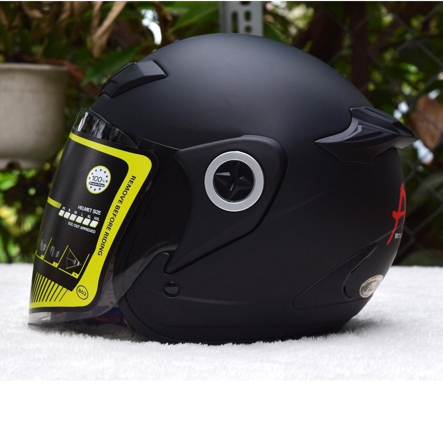 Nón bảo hiểm 3/4 Asia M115 và M168 kính tráng gương  đủ size L,Xl chính hãng BH 12 tháng