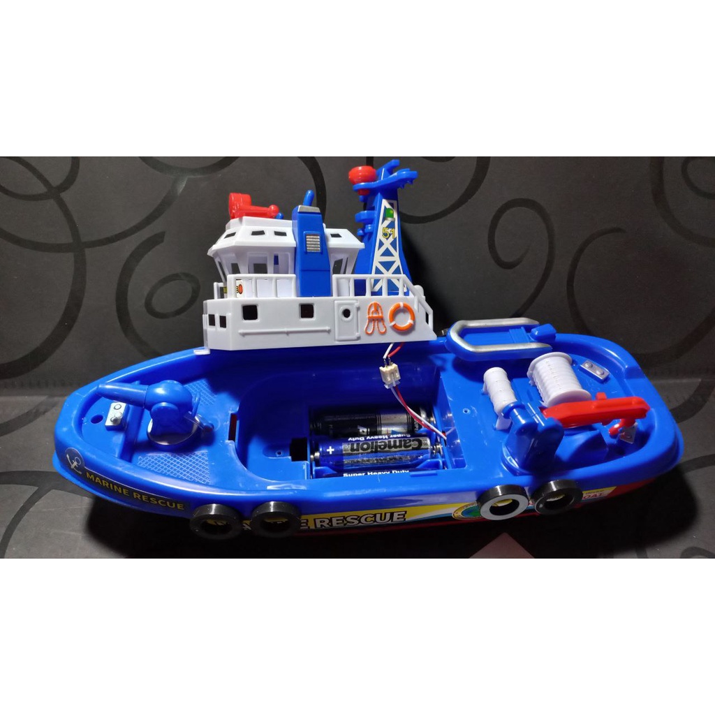 Đồ Chơi Tàu Thủy Cứu Nạn Phun Nước, Có Đèn Và Nhạc Siêu Ngầu Cho Bé, 02090