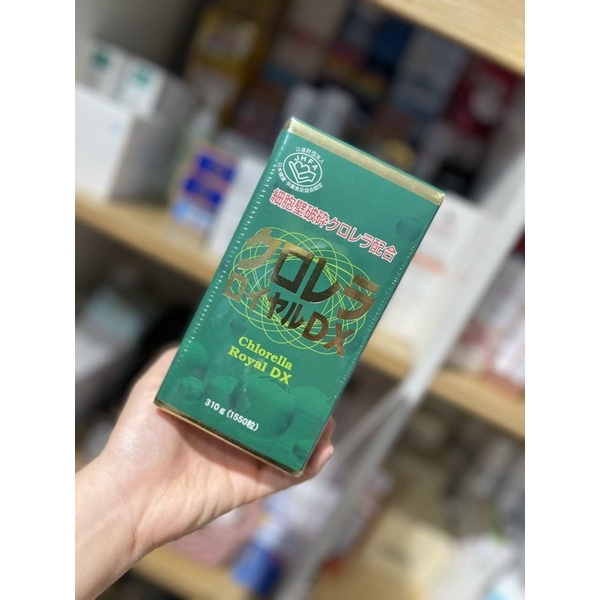 Tảo lục hoàng gia Chlorella Royal DX Nhật Bản 1550 viên, tảo xanh Nhật Bản, tảo xoắn