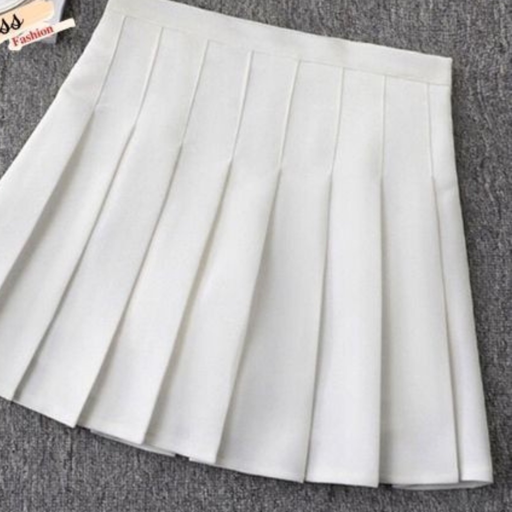 Chân váy tennis ngắn xếp ly dáng xòe chữ A có quần trong cạp cao 2 lớp Hàn Quốc CV301 Vietcen