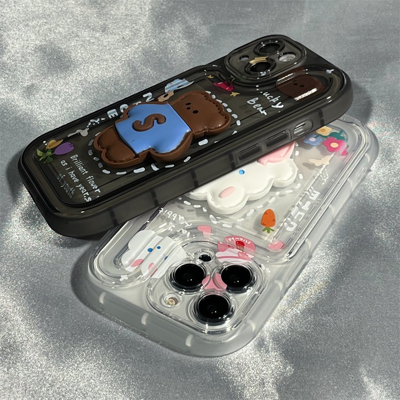 Ốp Lưng Hình Gấu Đáng Yêu Cho IPhone 14 13 12 11 7 8 Pro Max XS XR 8 7 14 Plus | BigBuy360 - bigbuy360.vn