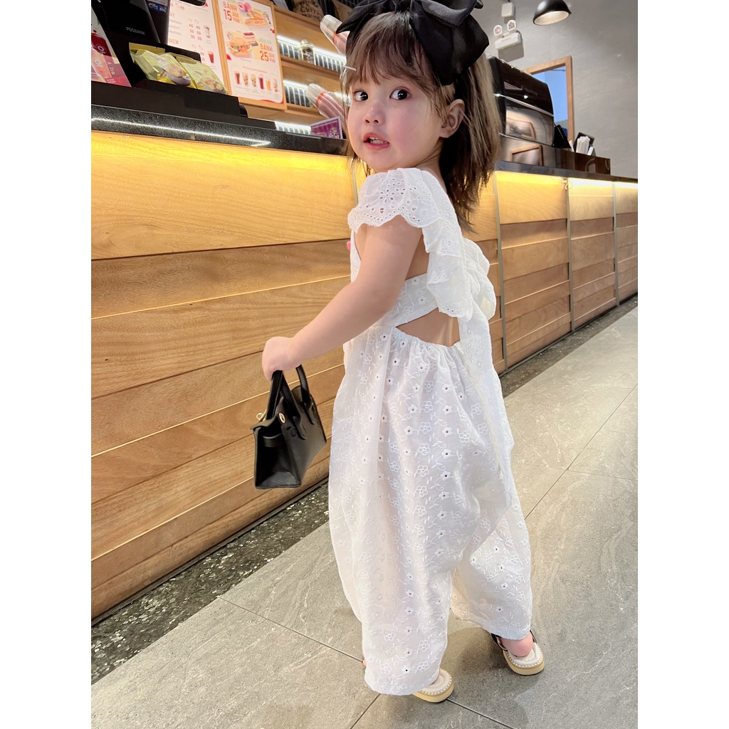 Jumsuit Thô Boi Cực Xinh Cho Bé Đi Chơi Đi Biển