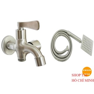 Bộ sen tắm inox sus 304 vòi sen tắm inox 304 - tay vuông