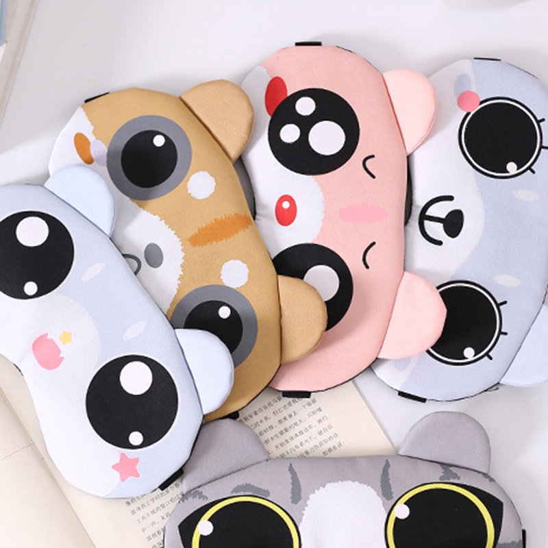 Bịt Mắt Ngủ Có Túi Gel Mềm Mịn Dễ Thương JP5