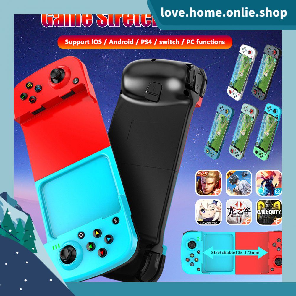 Tay Cầm Chơi Game Bluetooth 5.0 Không Dây Có Thể Thu Gọn Cho Android IOS phone PC PS4 Giá Đỡ
