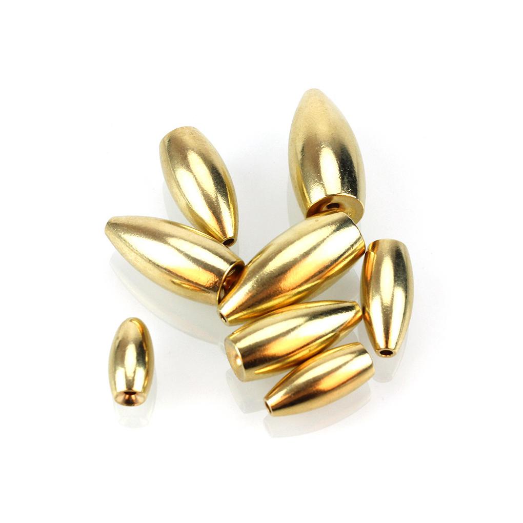 Set 10 Móc Chìm Nhỏ Bằng Đồng Bền Bỉ Gắn Mồi Câu Cá Ngoài Trời