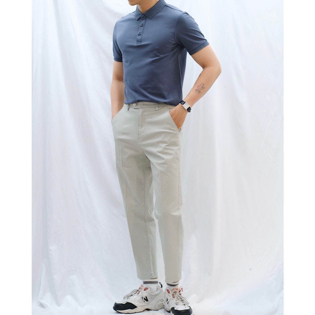 ÁO POLO A350 XANH XÁM