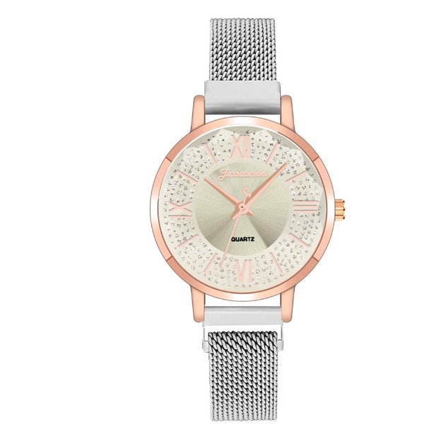 Đồng hồ nữ chính hãng dây thép lưới thời trang D-ZINER NT68