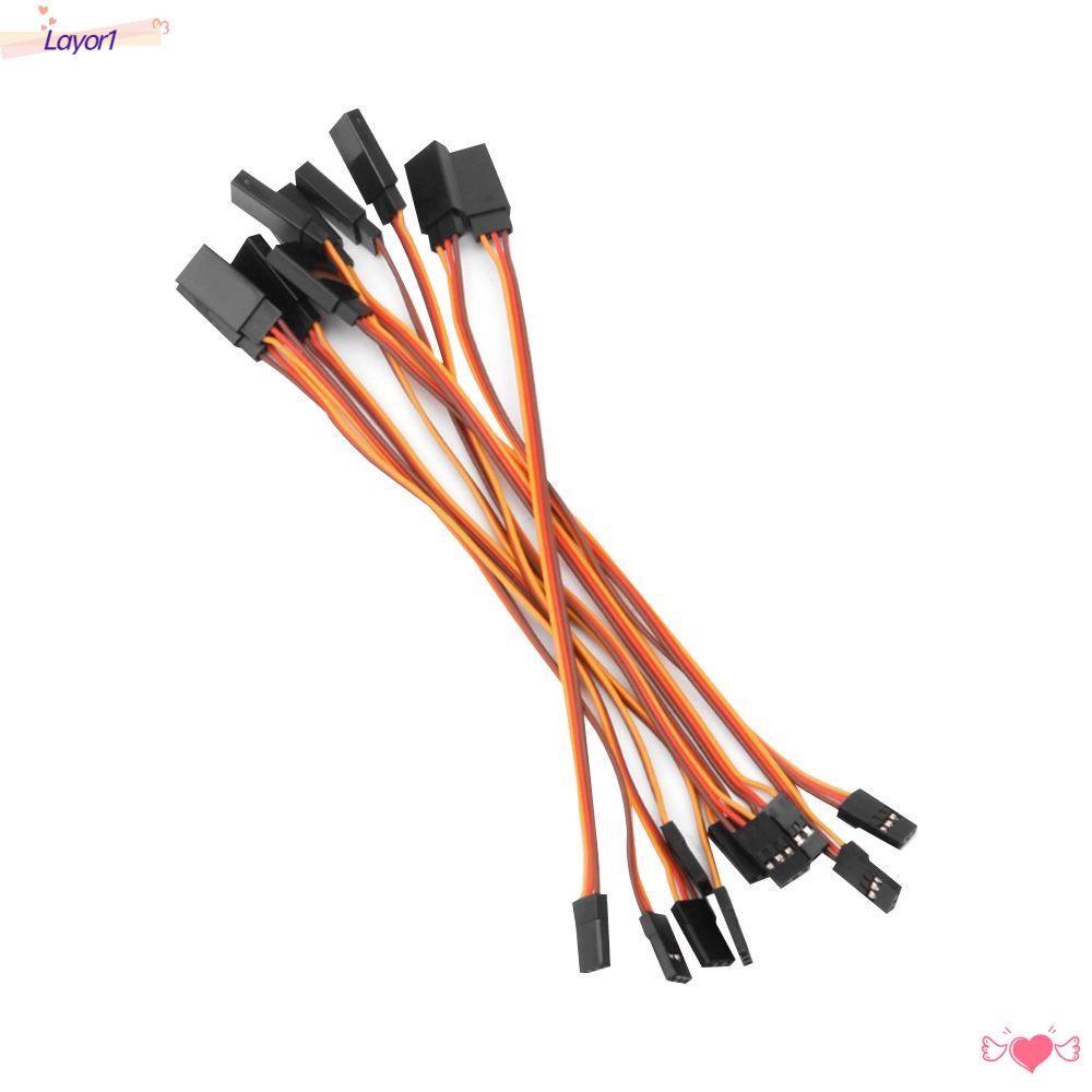 Set 1 10 Dây Cáp Mở Rộng 150 / 300 / 500 / 600mm Cho RC Futaba Servo Male Sang Female