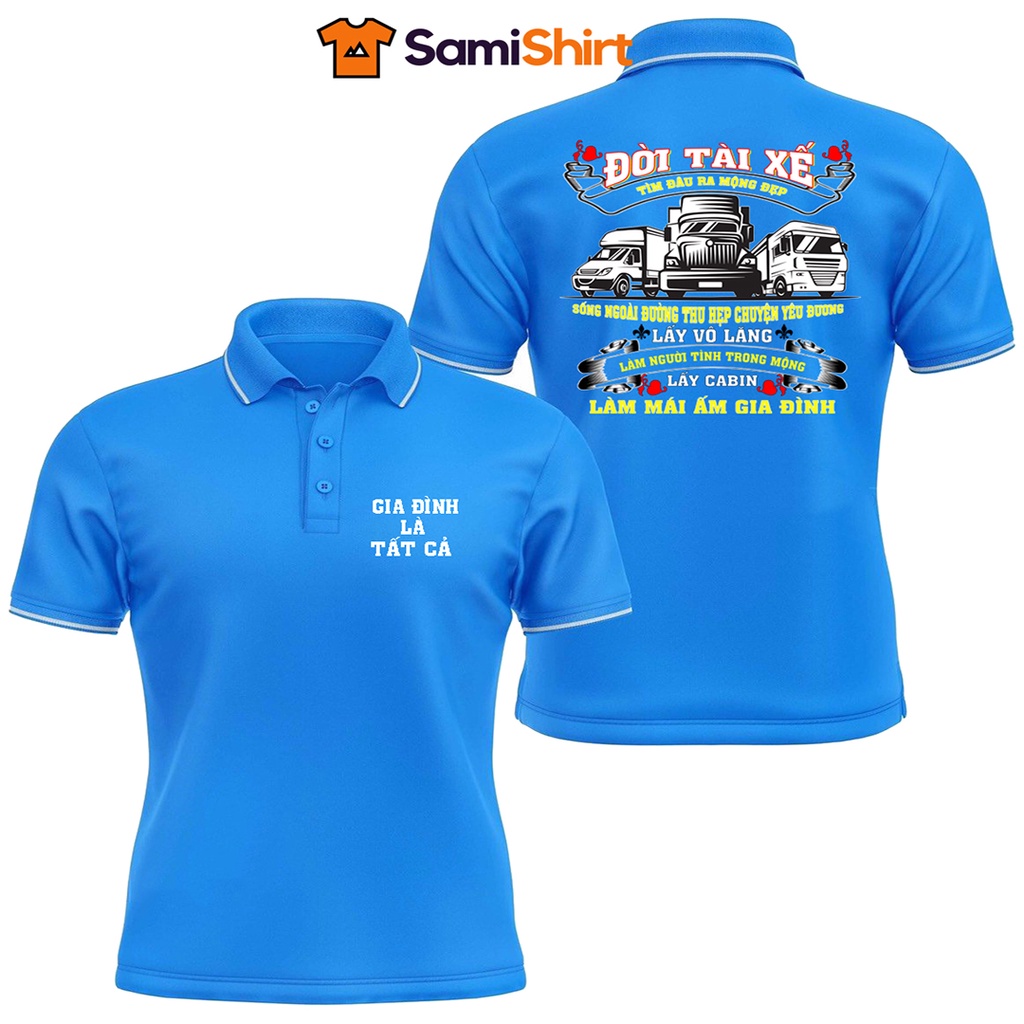 Áo Polo Đời Tài Xế Chất Liệu Poly Thái Thoáng Mát,Thấm Hút Mồ Hôi Thoải Mái Vận Động Cho Các Bác Lái Xe