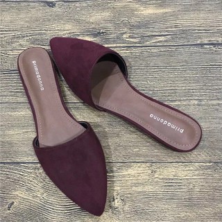 [ ORDER ] Dép sục mũi nhọn da lộn