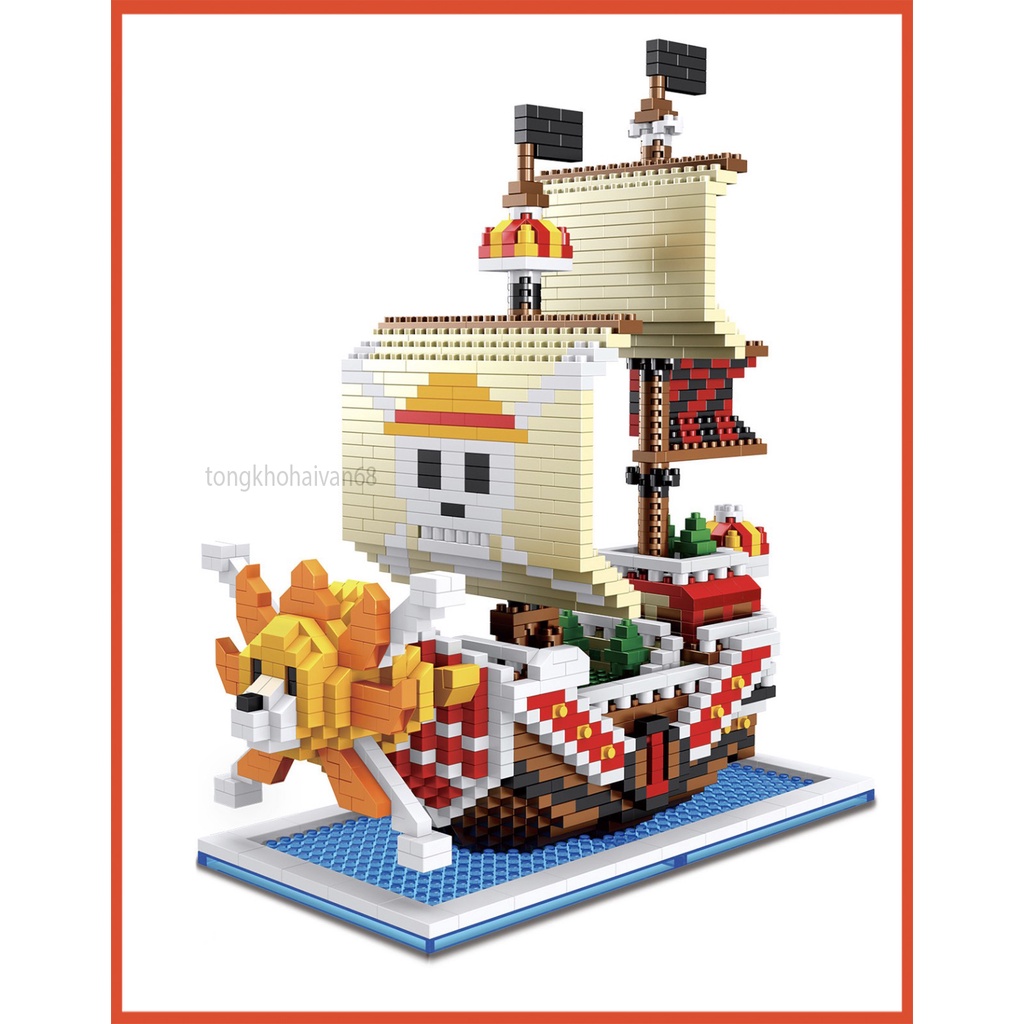 Mô Hình Lắp Ráp Tàu Thousand Sunny  Cướp Biển One Piece - Vua Hải Tặc ,Dùng Để Giải Trí Hoặc Trang Trí