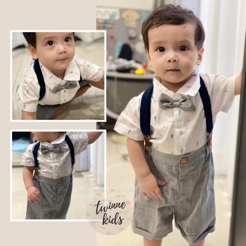 Set bé trai mặc dự tiệc, sơ mi công tử, đồ thôi nôi, đầy tháng Twinne kids cho bé trai 5-13kg