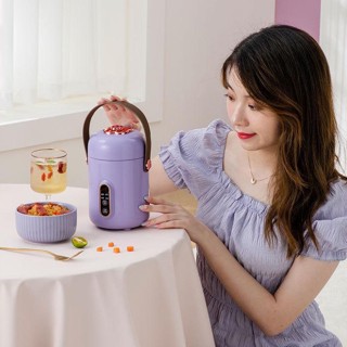 【tặng quà】Nồi cơm điện mini sức khỏe điện hầm nồi điện hầm cốc văn phòng nhỏ cháo hiện vật cháo tự động