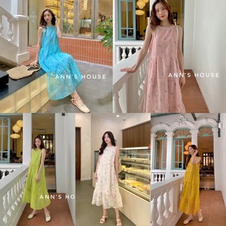 [V0128] Váy yếm tơ in hoa